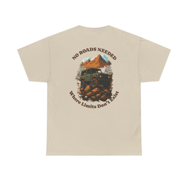 No Roads Needed Cotton Tee - Image 11