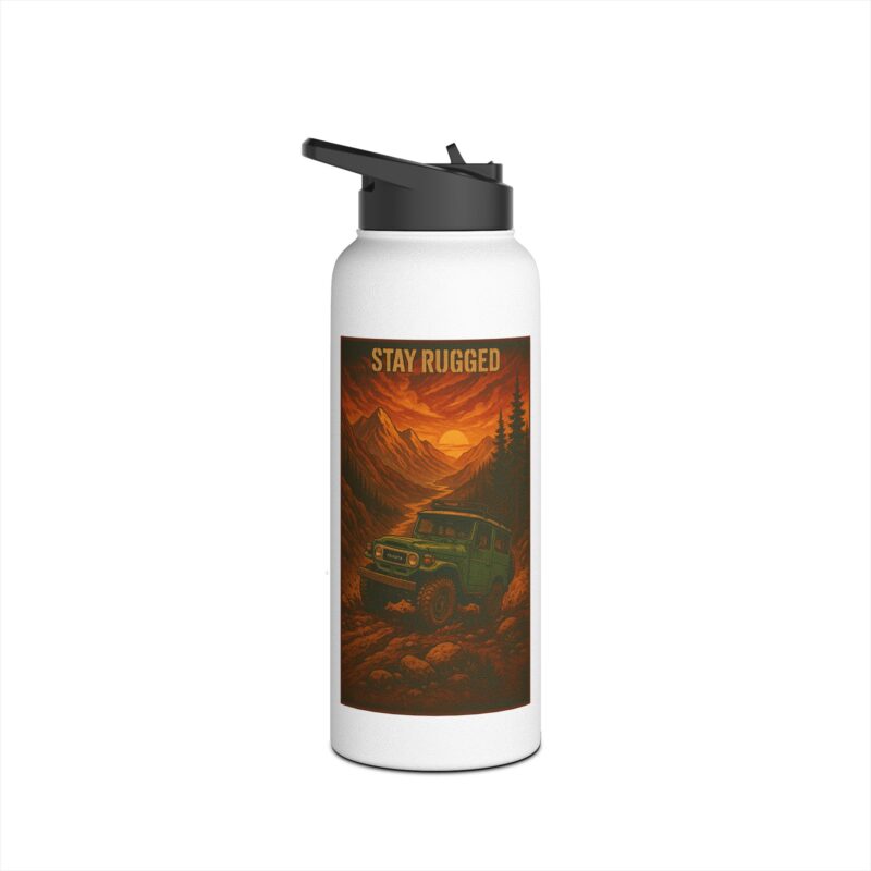 Stay Rugged Stainless Steel Water Bottle 32oz - Image 4