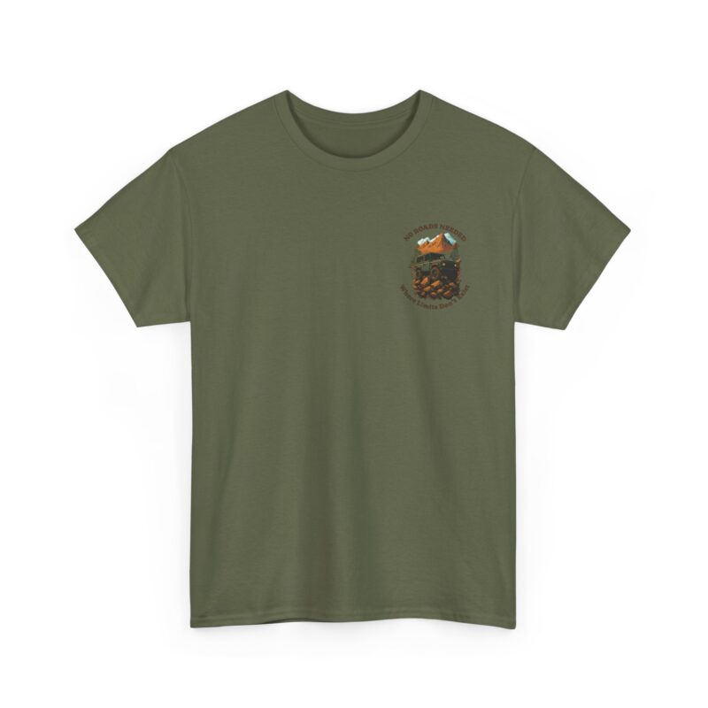 No Roads Needed Cotton Tee - Image 22