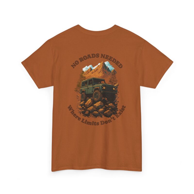 No Roads Needed Cotton Tee - Image 4